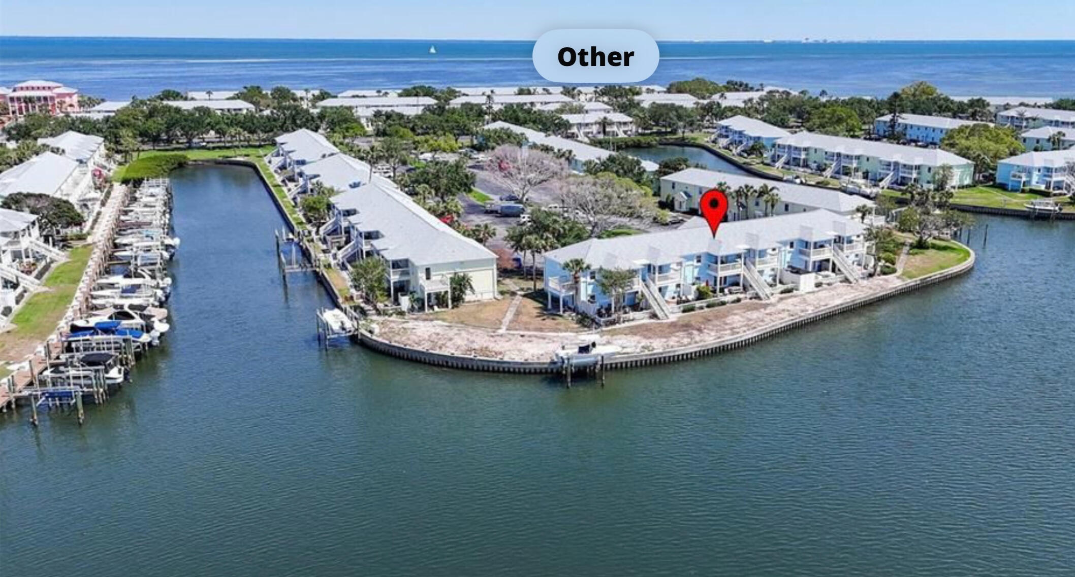 Rare direct unobstructed bayou waterfront view Sunset Sanctuary St Petersburg rental